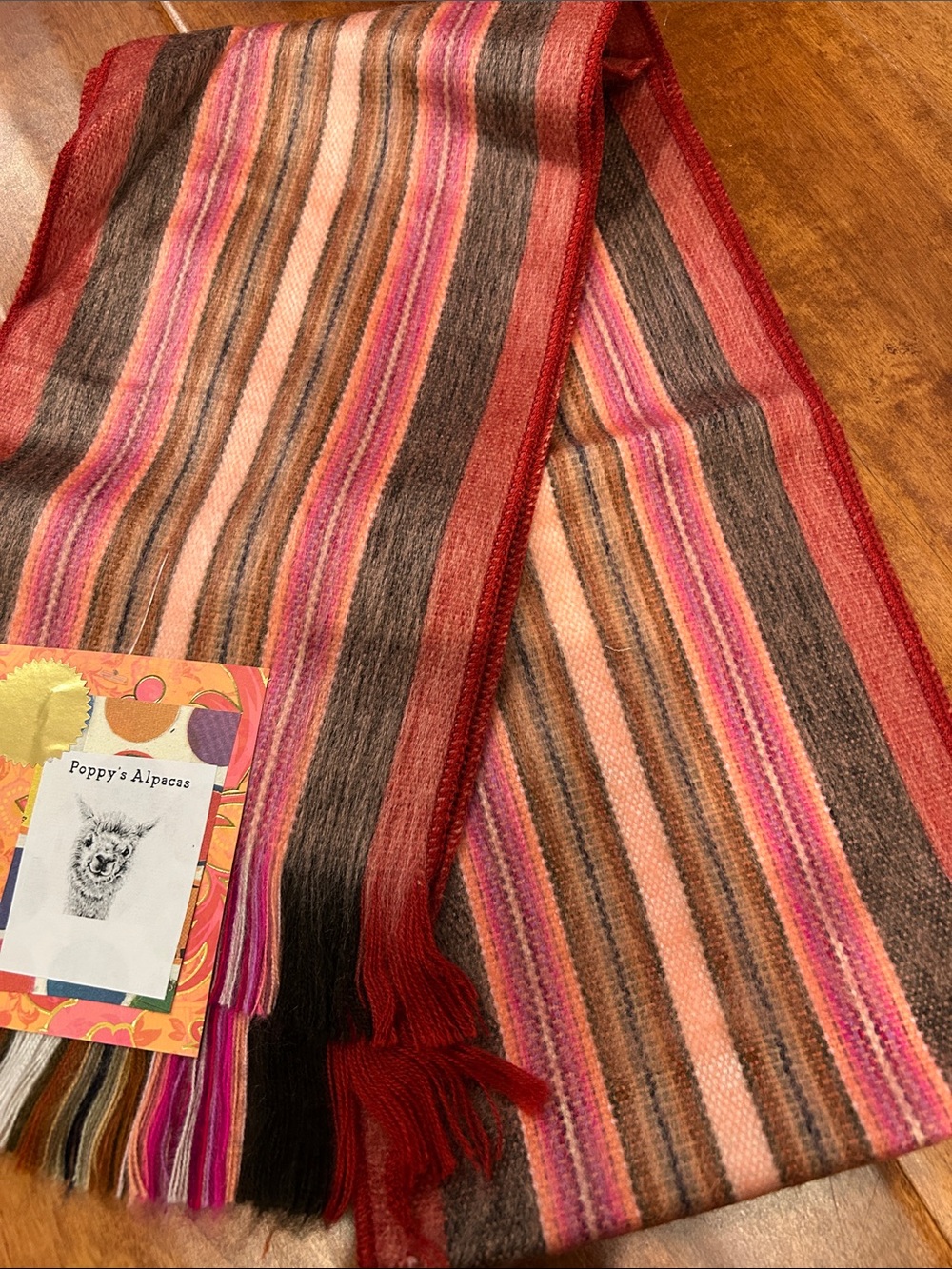 Beautiful alpaca scarf from Ecuador so soft and warm!